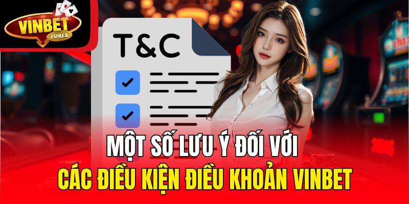 Một số lưu ý đối với các điều kiện điều khoản Vinbet